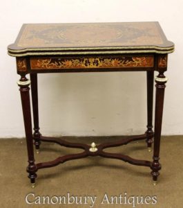 ルイ16世の礼服のインレイチェスゲームテーブルサイドコンソールテーブル